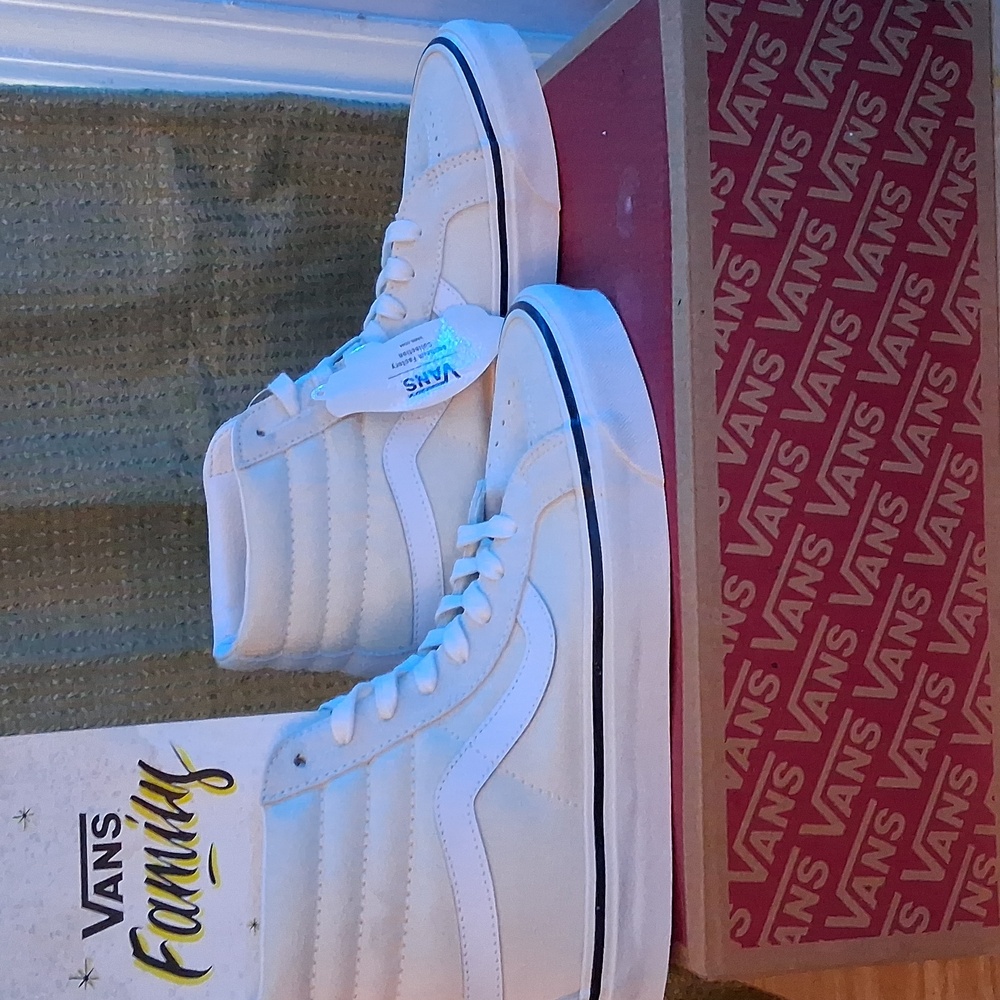 Vans White High-Top Sneakers